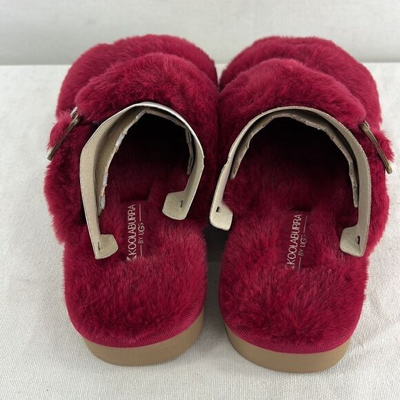 Koolaburra Furr-ah Slide Sandal- Berry Red- Size 5- NIB - Picture 3 of 7